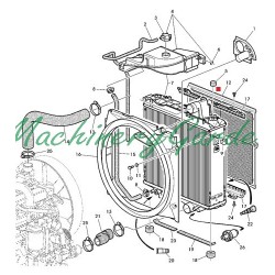 Malla o Tamiz Para Radiador John deere  6320 6420