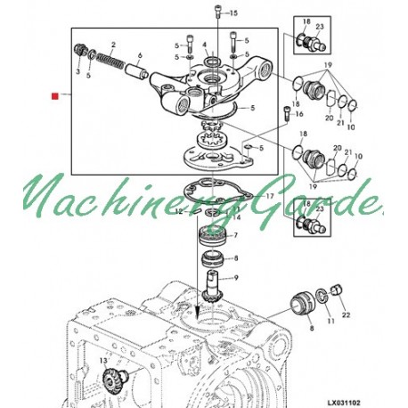 Bomba de aceite Hidraúlica John Deere serie 6000