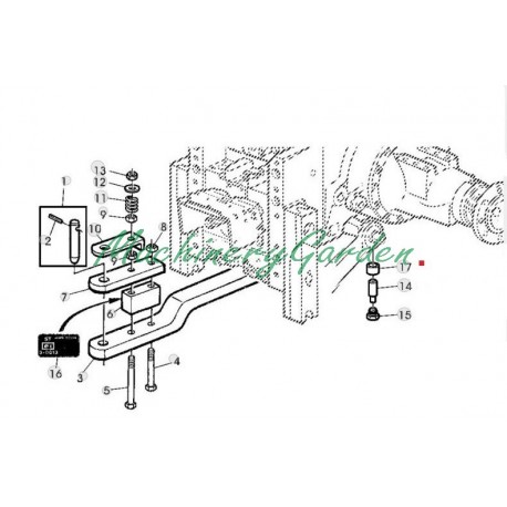 Casquillo Barra de Tiro Oscilante John Deere serie 6000 6010 6020 6030
