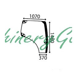Cristal Puerta Derecha New Holland T6000 T7000 TSA y Case IH MXU y Puma