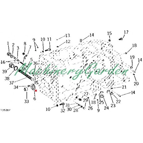 Arandela de empuje Caja de la Transmision John Deere 2030 2130