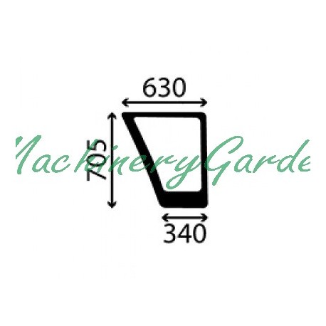 Cristal Inferior Derecho Cabina SG2 John Deere 2250 2450 2650 2850