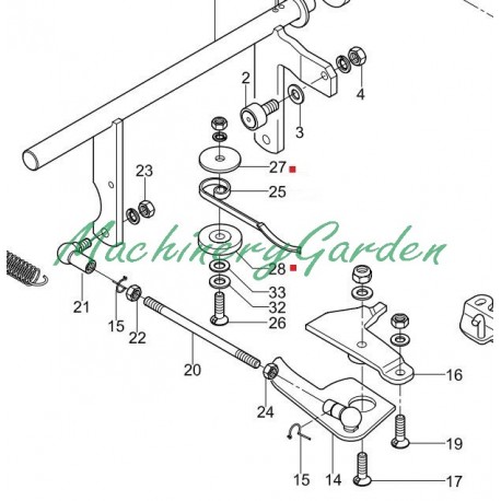 Arandela ballesta empacadora Welger AP 630 AP 730 y D4000