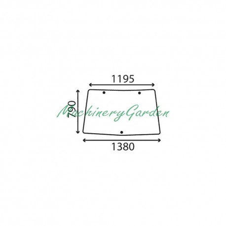 Cristal Fijo delantero John Deere 6000 6010 6020 6030 y 6M