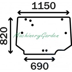 Ventana trasera Massey Ferguson 4700 y 5700