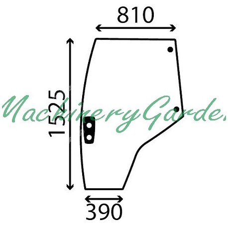 Cristal Izquierdo Massey Ferguson 5600 5700 6600 6700 7600 7700