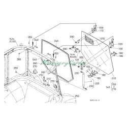 Cristal trasero Kubota M8540DCN  M8540DTNQPC