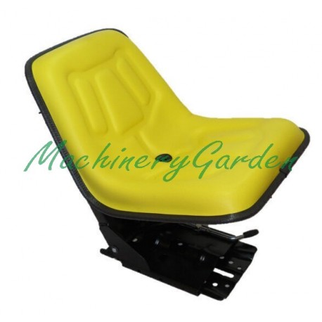 Asiento amarillo base inclinada Tractor John Deere