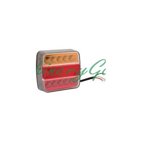 Luz trasera LED cuadrada 12/24 V  100 x 40 x 100 mm