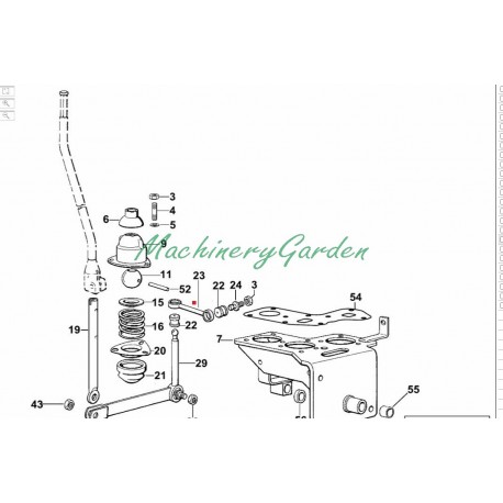 Brazo de control de pista Same y  Deutz-Fahr