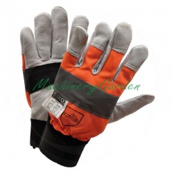 Guantes con protección anticorte motosierra