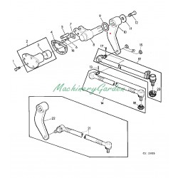 Brazo de dirección John Deere serie 40