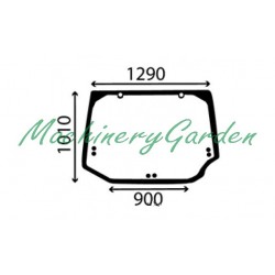 Cristal Trasero Case MX 200 220 y New Holland T8