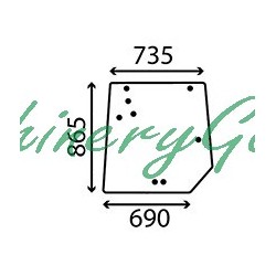 Cristal trasero Massey Ferguson serie 5400