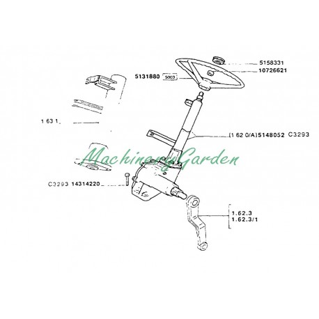 Volante direccíon Tractor Fiat