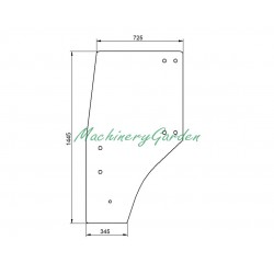 Puerta izquierda Kubota serie M y ME