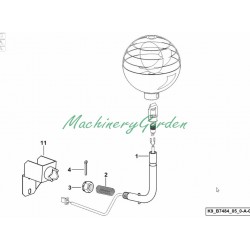 Soporte para baliza giratoria Deutz Fahr