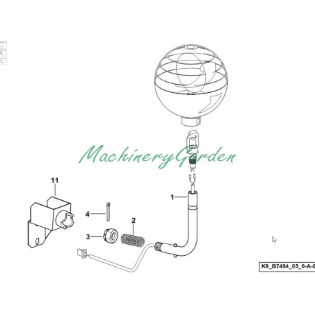 Soporte para baliza giratoria Deutz Fahr