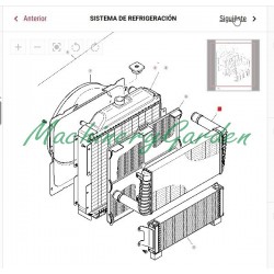 Refrigerador de aceite Massey Ferguson serie 3600