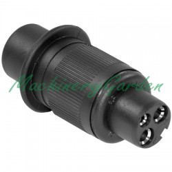 CLAVIJA DE PLÁSTICO 3 POLOS HEMBRAS - 12/24V.