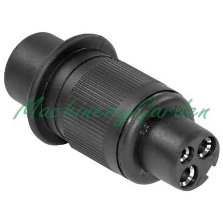 CLAVIJA DE PLÁSTICO 3 POLOS HEMBRAS - 12/24V.
