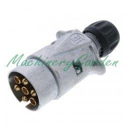 CLAVIJA DE ALUMINIO 7 POLOS CONEXIÓN CON TORNILLOS - 12V.