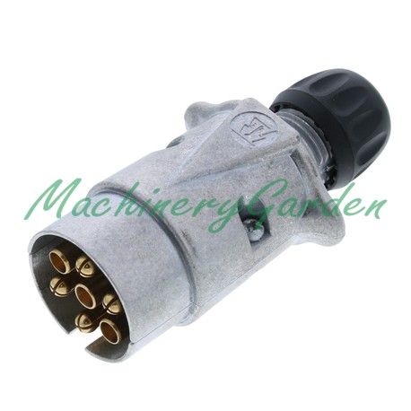 CLAVIJA DE ALUMINIO 7 POLOS CONEXIÓN CON TORNILLOS - 12V.