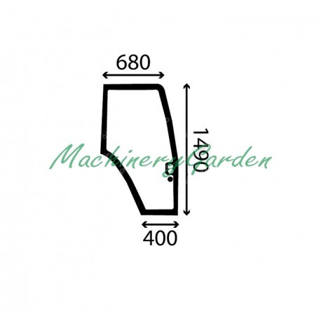 Cristal puerta derecha Fiat New Holland M135