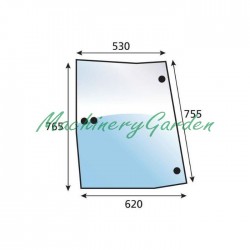 Cristal ventana izquierdo curvo Fendt serie 300 400 700 800 y 900
