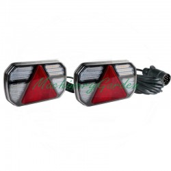 Juego de luces traseras magnéticas LED conector 13 pines