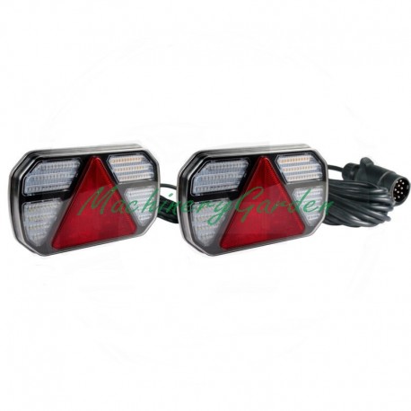 Juego de luces traseras magnéticas LED conector 13 pines