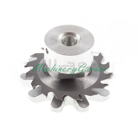 CABEZAL DISCO WIDIA CON PROTECTOR INFERIOR GIRATORIO PARA ELIMINAR BROTES - 100mm - 16 DIENTES