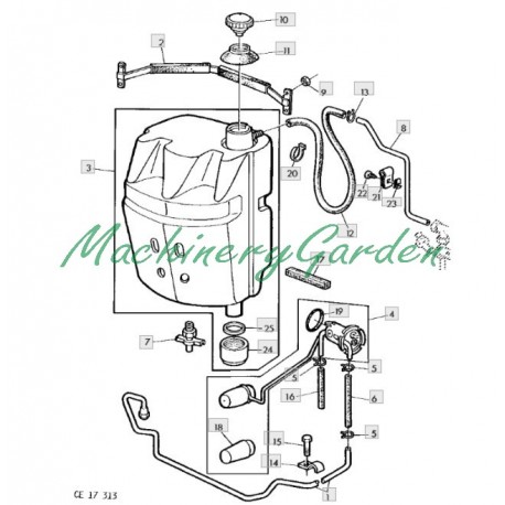 Aforador de combustible John Deere Viñedo serie 40 y 50