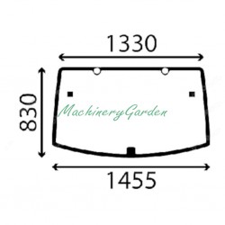 Cristal Trasero John Deere 6R 6110R 6115R 6120R 6125R 6130R 6150R 6195R