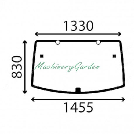 Cristal Trasero John Deere 6R 6110R 6115R 6120R 6125R 6130R 6150R 6195R