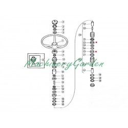 Lamina de ajuste caña de dirección John Deere 1020 1620 2120 1630 2135