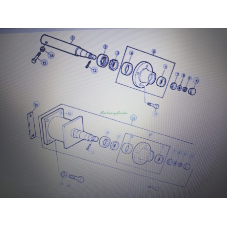 MANGUETA IZDA. RUEDA DE EMPACADORA