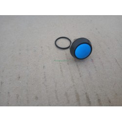 Boton azul para mando moderno