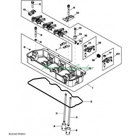 Junta de la carcasa del balancín de la culata