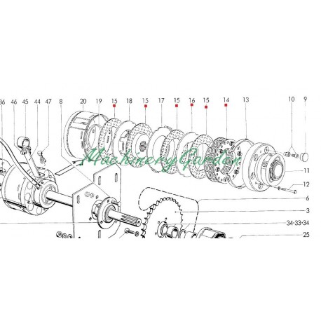 Kit de embrague recogedor empacadora Welger D4000