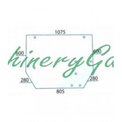 Luna Trasera John Deere  Cabina SG2 2140 2850 3350 3650