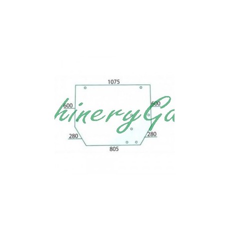 Luna Trasera John Deere  Cabina SG2 2140 2850 3350 3650