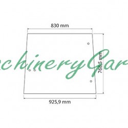 Ventana Lateral John Deere Cabina SG2