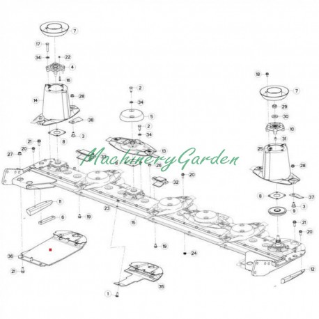 Patin deslizante exterior segadoras Kuhn