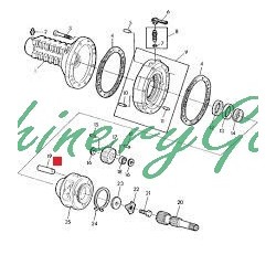 Bulón porta satelites John Deere  94mm Ø 20mm 1950 2450 2650 2850
