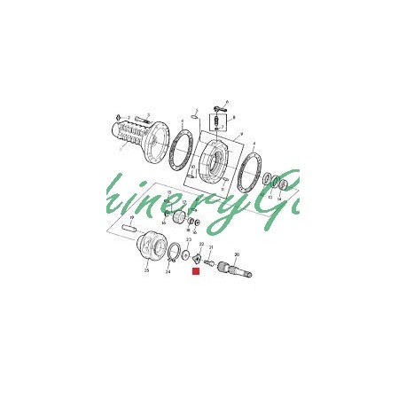 PLACA DE CIERRE Ø 32.8 X 86.5 X 1.8 MM John Deere 1950 2450 2650 2850