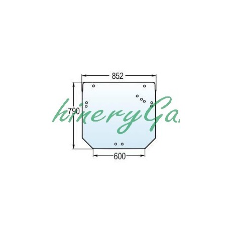 Cristal Trasero John Deere Serie 5000 M y R