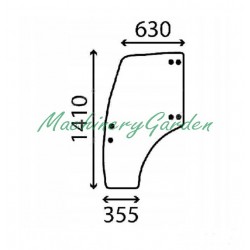 Cristal puerta izquierda New Holland T3000 TCE TD90D