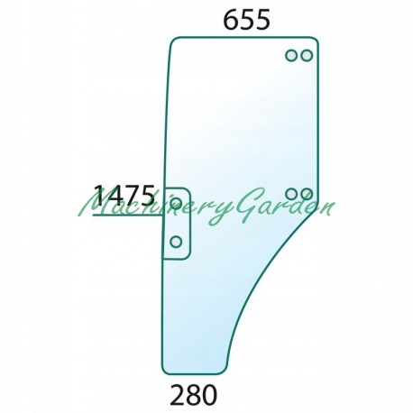 Cristal Puerta Izquierda John Deere 5300 5400 5500 5310 5410 5510