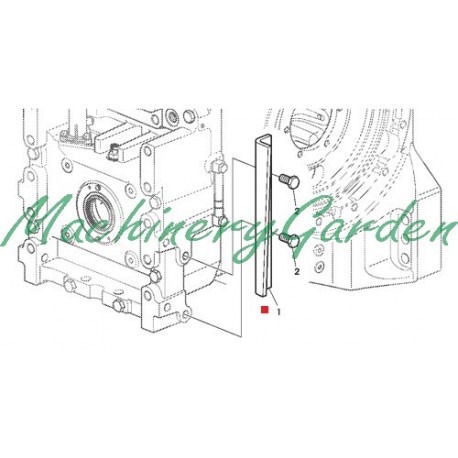 Tope izquierdo para estabilizadores John Deere serie 6000 y 7000